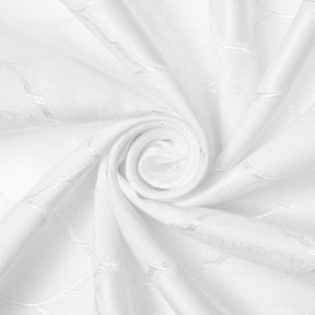 Trellis Extra Wide Brocade Upholstery Jacquard Fabric SV580295 White / White 4