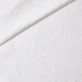 Julius Damask Chenille Upholstery Brocade Jacquard Fabric SV580315 White / White 3