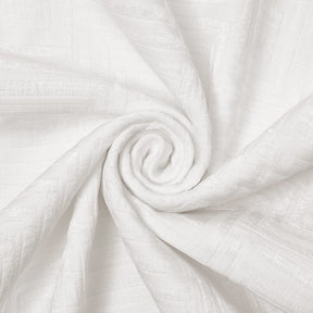 Geometric Chenille Upholstery Brocade Jacquard Fabric SV580318 White / White 2