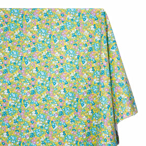 Floral Meadow Printed Cotton Flannel Fabric SV580350 Yellow 1