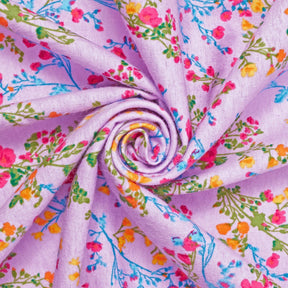 Floral Vine Printed Cotton Flannel Fabric SV580356 Lilac 2