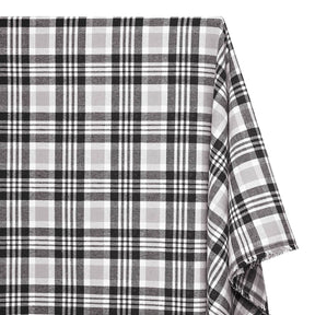 Plaid Cotton Flannel Black Fabric SV575317 1