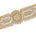 2 5 Inch Sunflower Floral Sequined Metallic Cording With Embroidery On Mesh Trim SV580395 Antique Gold A2