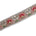 1 75 Inch Floral Bloom Sequin Metallic Corded Embroidery Net Mesh Trim SV580402 Silver A2