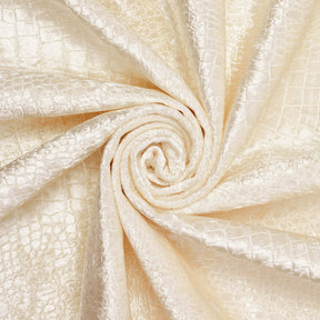 Crocodile Upholstery Velvet Fabric SV580450 Ivory 2