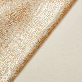 Crocodile Upholstery Velvet Fabric SV580451 Beige 3
