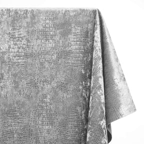 Crocodile Upholstery Velvet Fabric SV580452 Grey 1