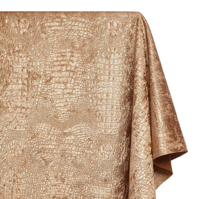 Crocodile Upholstery Velvet Fabric SV580453 Copper 1