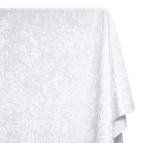 Crocodile Upholstery Velvet Fabric SV580454 White 1