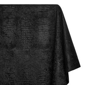 Crocodile Upholstery Velvet Fabric SV580455 Black 1