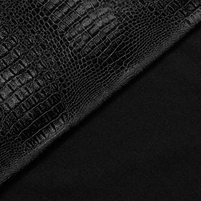 Crocodile Upholstery Velvet Fabric SV580455 Black 3