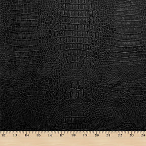 Crocodile Upholstery Velvet Fabric SV580455 Black 4