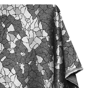 Geometric Extra Wide Upholstery Jacquard Fabric SV580457 Grey / Black 2