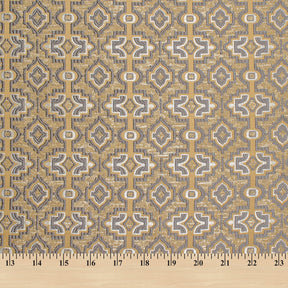 Kashmir Geometric Extra Wide Brocade Upholstery Jacquard Fabric SV580462 Gold / Lilac 5