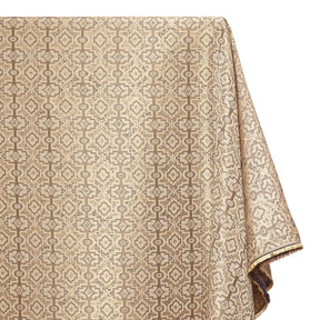Kashmir Geometric Extra Wide Brocade Upholstery Jacquard Fabric SV580463 Gold / Blue 2