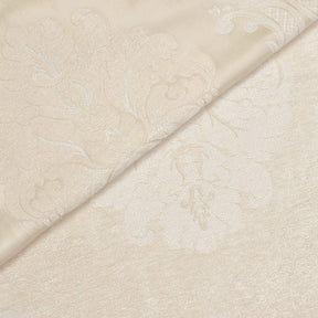 Royal Damask Chenille Upholstery Brocade Satin Jacquard Fabric SV580465 Beige Ivory A3