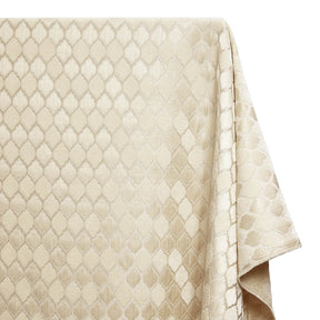 Trellis Chenille Upholstery Brocade Satin Jacquard Fabric SV580466 Beige Ivory A1