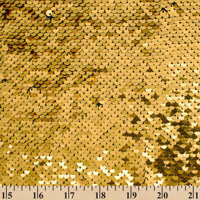 Fish Scale Sequins On Dty Knit Jersey Fabric SV580666 Gold 3