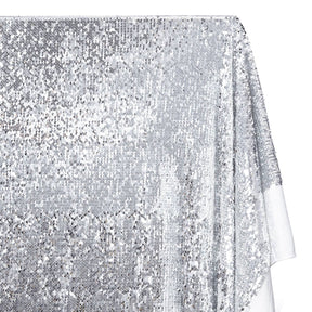 Fish Scale Sequins On Dty Knit Jersey Fabric SV580667 Silver 2