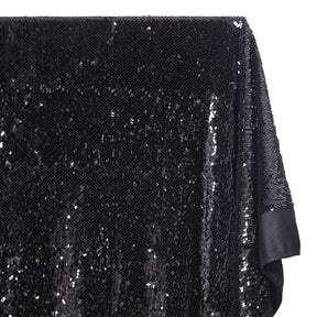 Fish Scale Sequins On Dty Knit Jersey Fabric SV580668 Black 2