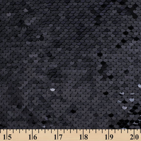 Fish Scale Sequins On Dty Knit Jersey Fabric SV580668 Black 3
