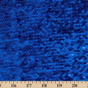 Fish Scale Sequins On Dty Knit Jersey Fabric SV580669 Royal Blue 3