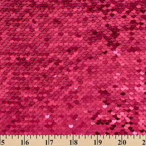 Fish Scale Sequins On Dty Knit Jersey Fabric SV580671 Fuchsia 3