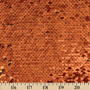 Fish Scale Sequins On Dty Knit Jersey Fabric SV580672 Copper 3