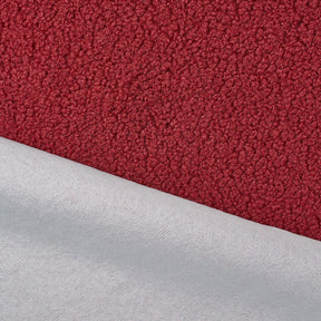 Sherpa Faux Fur Fleece With Backing Fabric Burgundy SV580683 A5