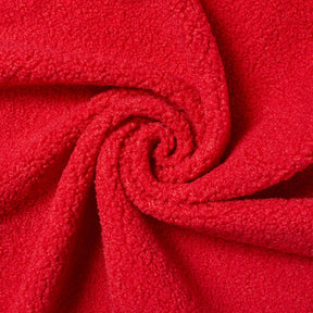 Sherpa Faux Fur Fleece With Backing Fabric Red SV580685 A2