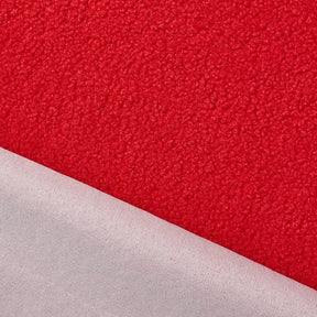 Sherpa Faux Fur Fleece With Backing Fabric Red SV580685 A5