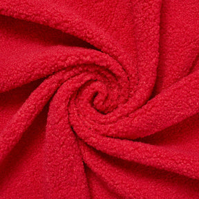 Sherpa Faux Fur Fleece Fabric Red SV580696 A2