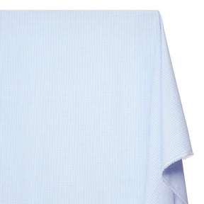 1/16 Inch Gingham Check Polyester Cotton Poplin Fabric SV575754 Light Blue / White Image A1