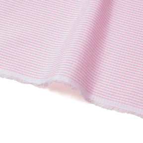 1/16 Inch Gingham Check Polyester Cotton Poplin Fabric SV575751 Pink / White Image A3