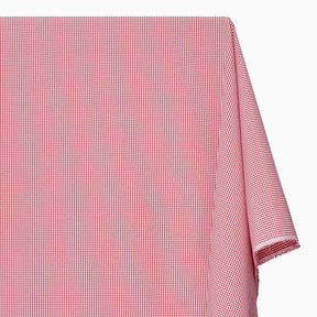 1/16 Inch Gingham Check Polyester Cotton Poplin Fabric SV575746 Red / White Image A1