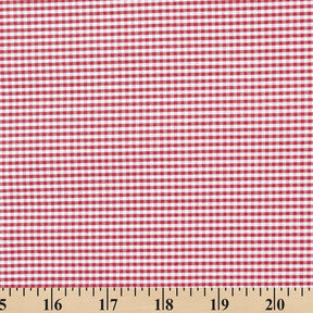 1/16 Inch Gingham Check Polyester Cotton Poplin Fabric SV575746 Red / White Image A9