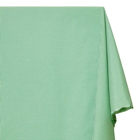 1/16 Inch Gingham Check Polyester Cotton Poplin Fabric SV575744 Kelly Green / White Image A1