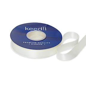 Keedil Double Face Satin Ribbon 3 4 Inch SV580848 Off White 1