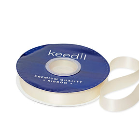 Keedil Double Face Satin Ribbon 3 4 Inch SV580849 Beige 1