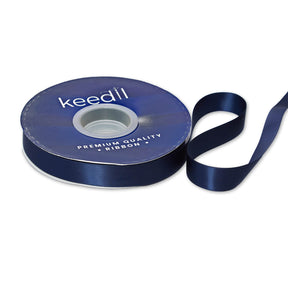Keedil Double Face Satin Ribbon 3 4 Inch SV580854 Navy Blue 1