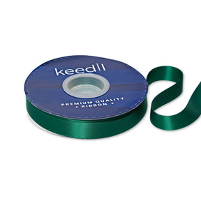 Keedil Double Face Satin Ribbon 3 4 Inch SV580856 Hunter Green 1