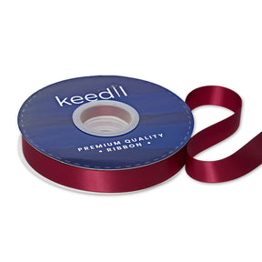 Keedil Double Face Satin Ribbon 3 4 Inch SV580868 Wine 1