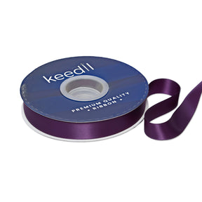 Keedil Double Face Satin Ribbon 3 4 Inch SV580869 Plum 1