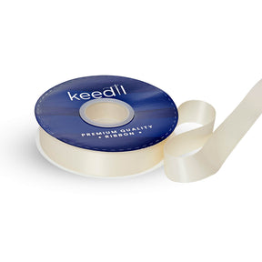 Keedil Double Face Satin Ribbon 1 Inch SV580874 Beige 1