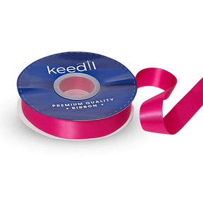 Keedil Double Face Satin Ribbon 1 Inch SV580877 Fuchsia 1