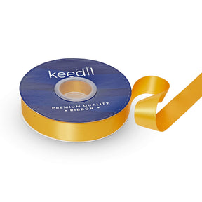 Keedil Double Face Satin Ribbon 1 Inch SV580883 Sunflower Yellow 1