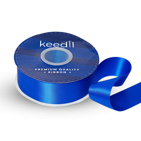 Keedil Double Face Satin Ribbon 1 5 Inch SV580901 Royal Blue 1