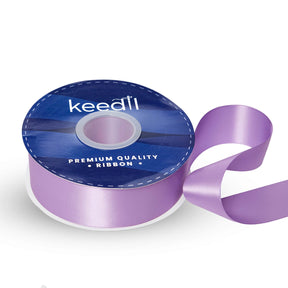 Keedil Double Face Satin Ribbon 1 5 Inch SV580909 Lavender 1