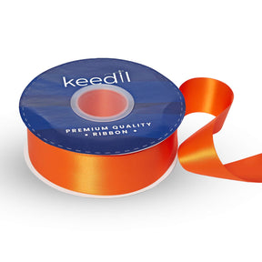 Keedil Double Face Satin Ribbon 1 5 Inch SV580916 Orange 1