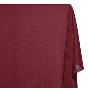 Metallic Lurex Jersey Knit Fabric SV581250 Burgundy 2